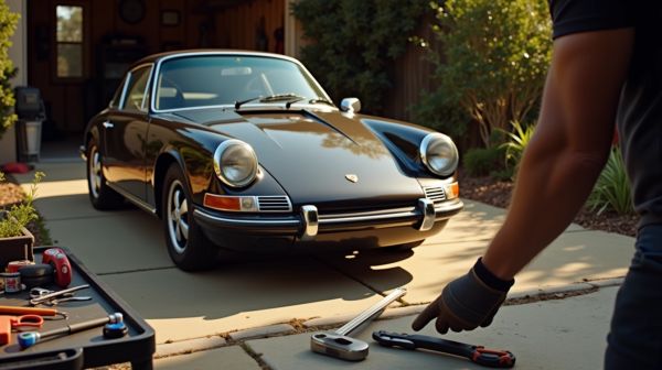 Een klassieke Porsche onderhouden zonder verrassingen in de garage